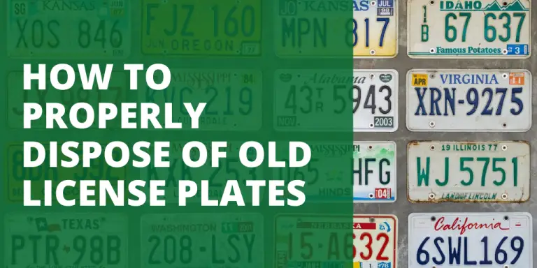 HOW TO PROPERLY DISPOSE OF OLD LICENSE PLATES - Green Bag Pickup